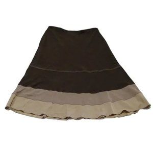 Appraisal Plus Skirt Brown A-Line Super Soft Plus Size 18W NWT